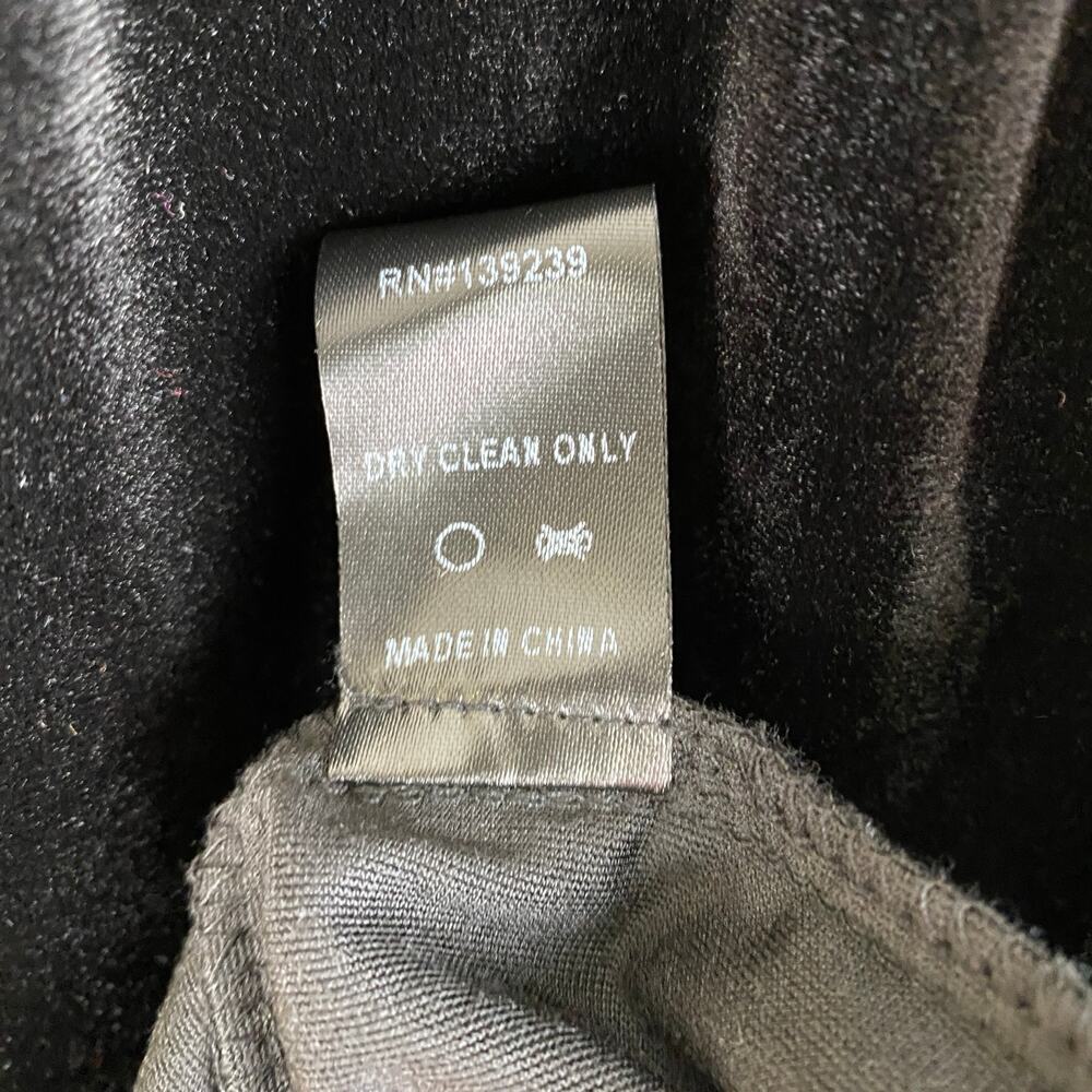 Tuckernuck Pomander Place Kenzo Black Velvet Mini Dress L - Picture 13 of 14